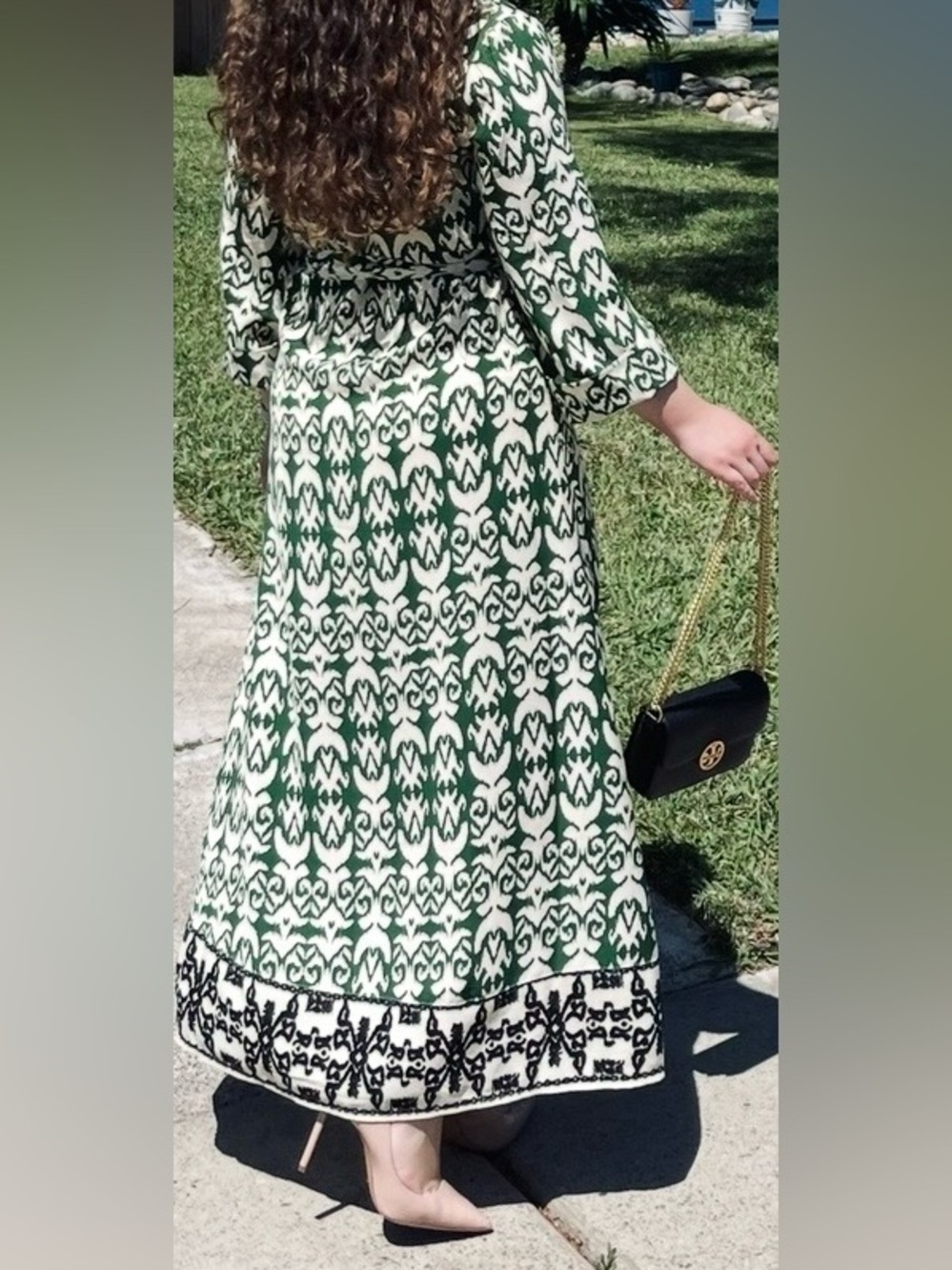 Max Studio Green Button-Down Maxi Dress - Picture 6 of 7